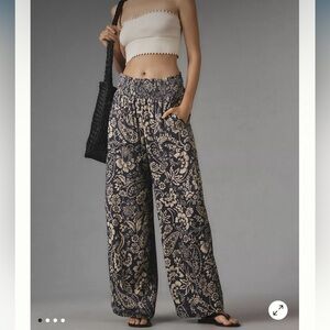 Maeve Printed Wide-Leg Pants